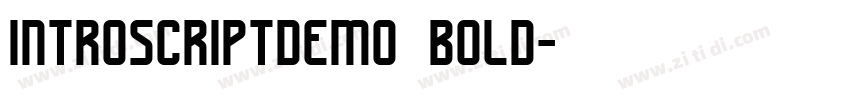 introscriptdemo bold字体转换